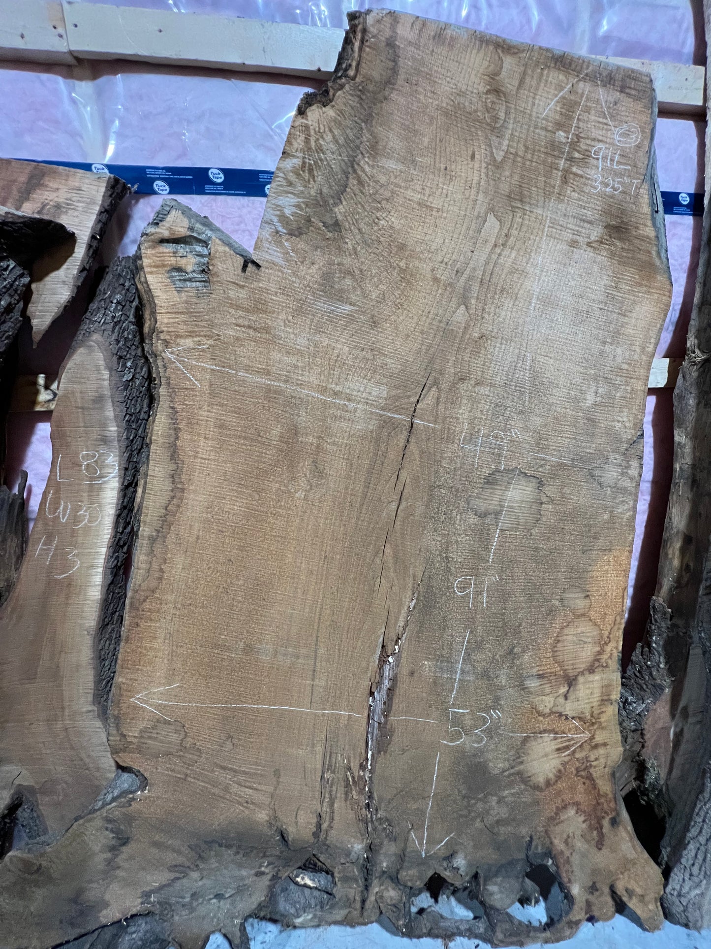 Figured Chestnut Root Slabs