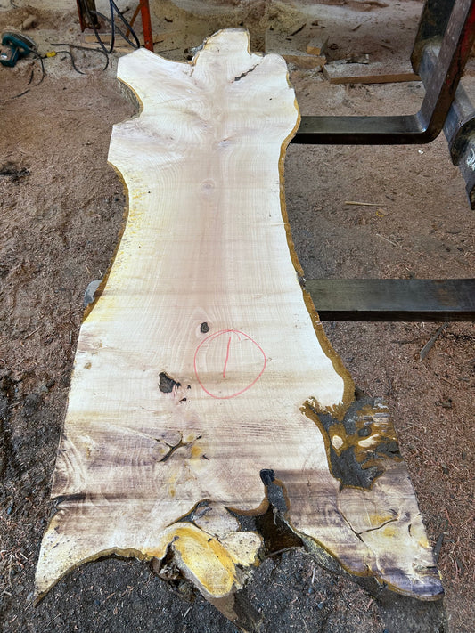 English Walnut Slabs - slab 1, 86x22x3.5 inches