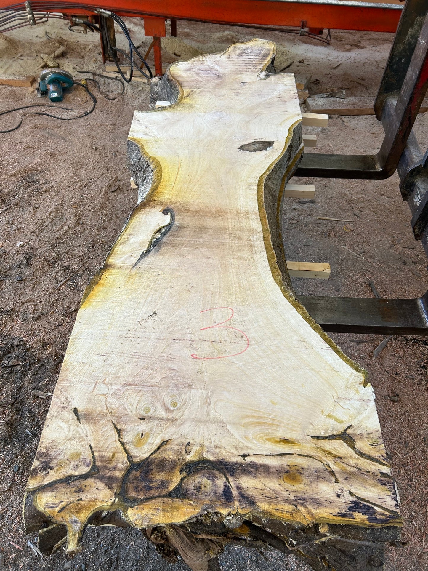 English Walnut Slabs - slab 3, 86x20x3 inches