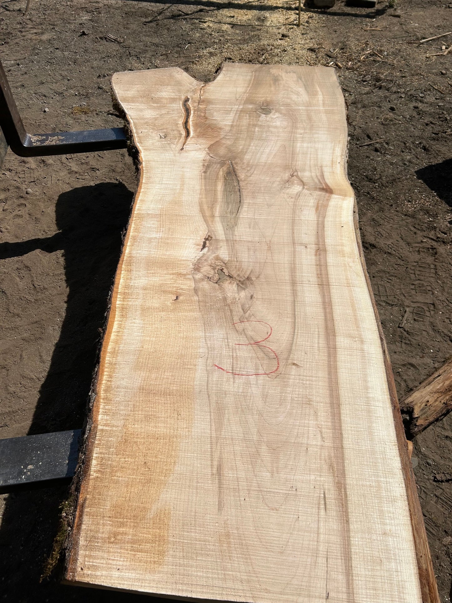 Chocolate Maple Slabs - 100" Flitch - slab 3, 100x32x3.5 inches