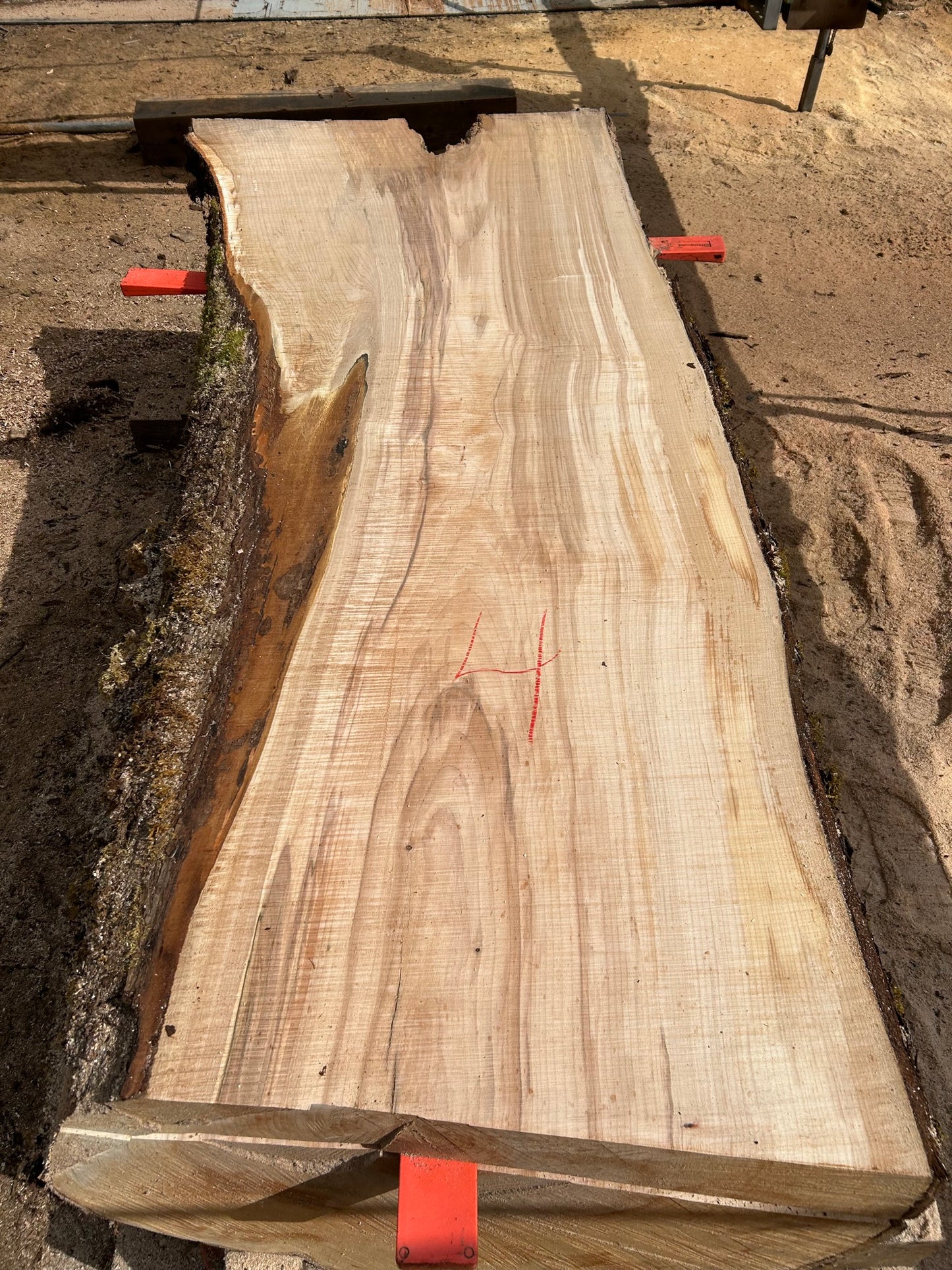 Chocolate Maple Slabs - 96" Flitch - slab 4, 96x30x4 inches