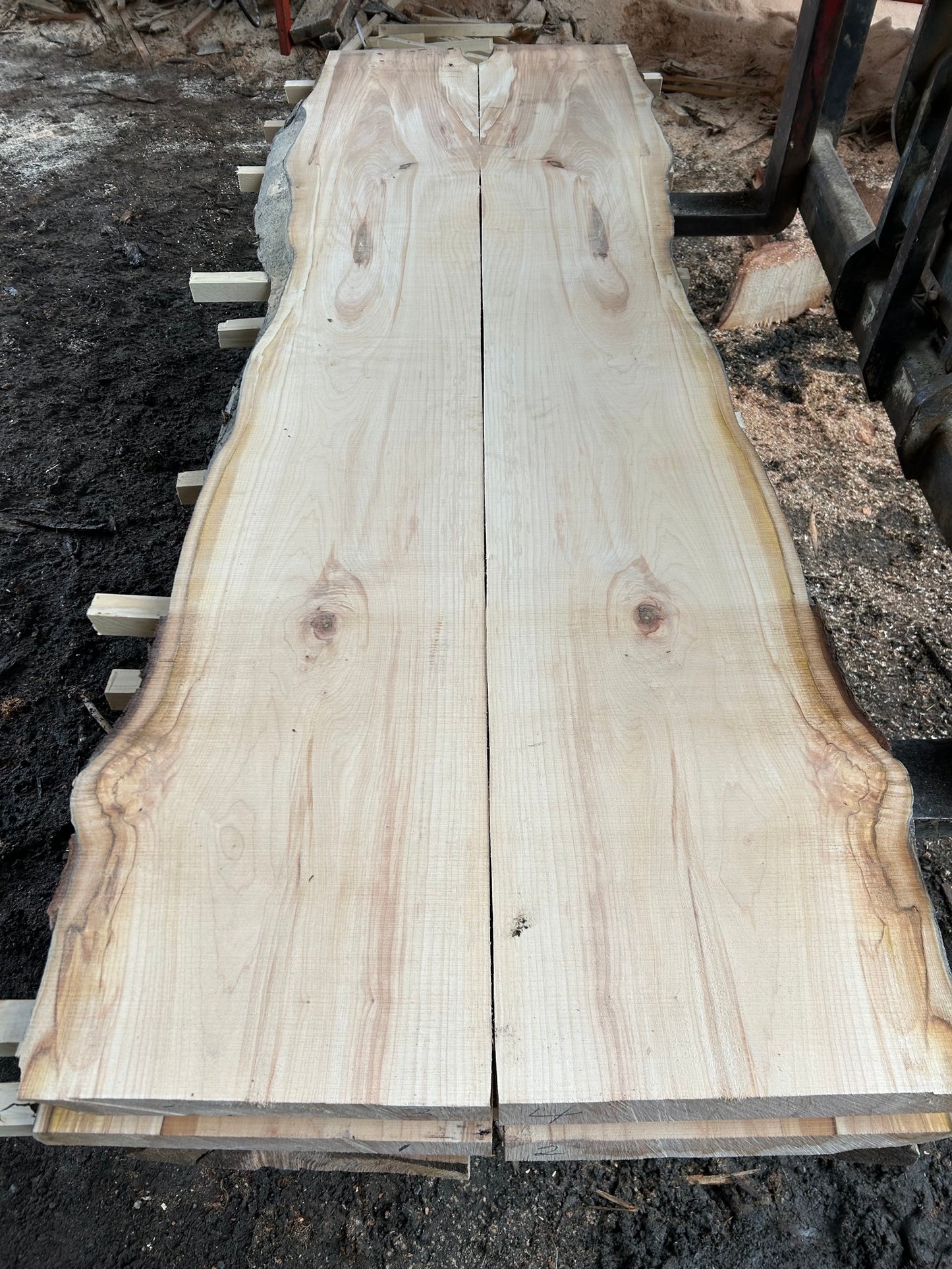 Book Matched Maple Slabs - slab 2, 86x32x2.25 inches