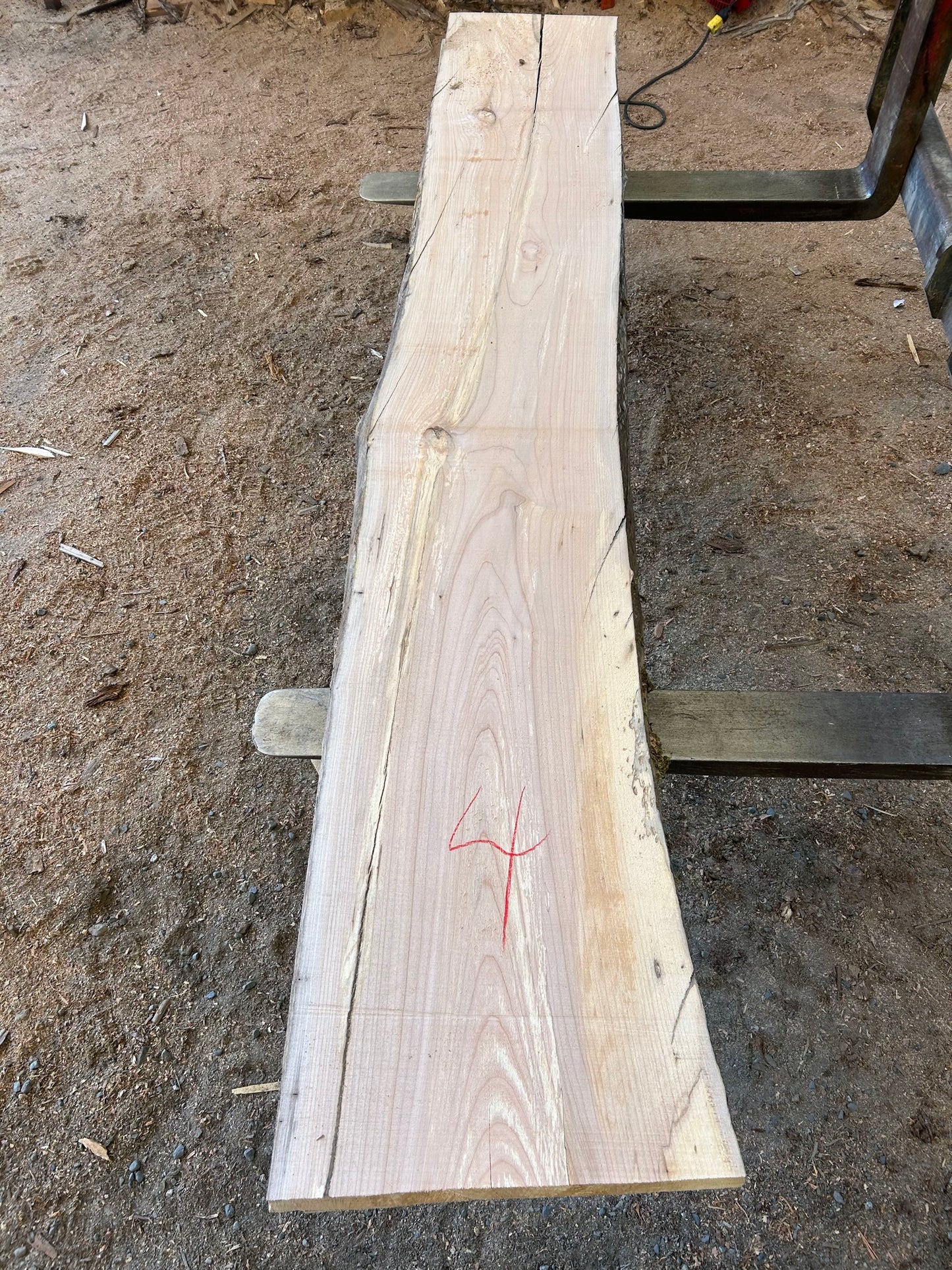 Maple Slabs - 104" Flitch - slab 4, 104x19x2.5 inches
