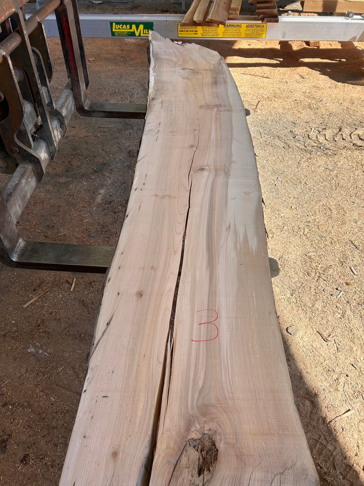 Maple Slabs - 144" Flitch - slab 3, 144x26x2.75 inches