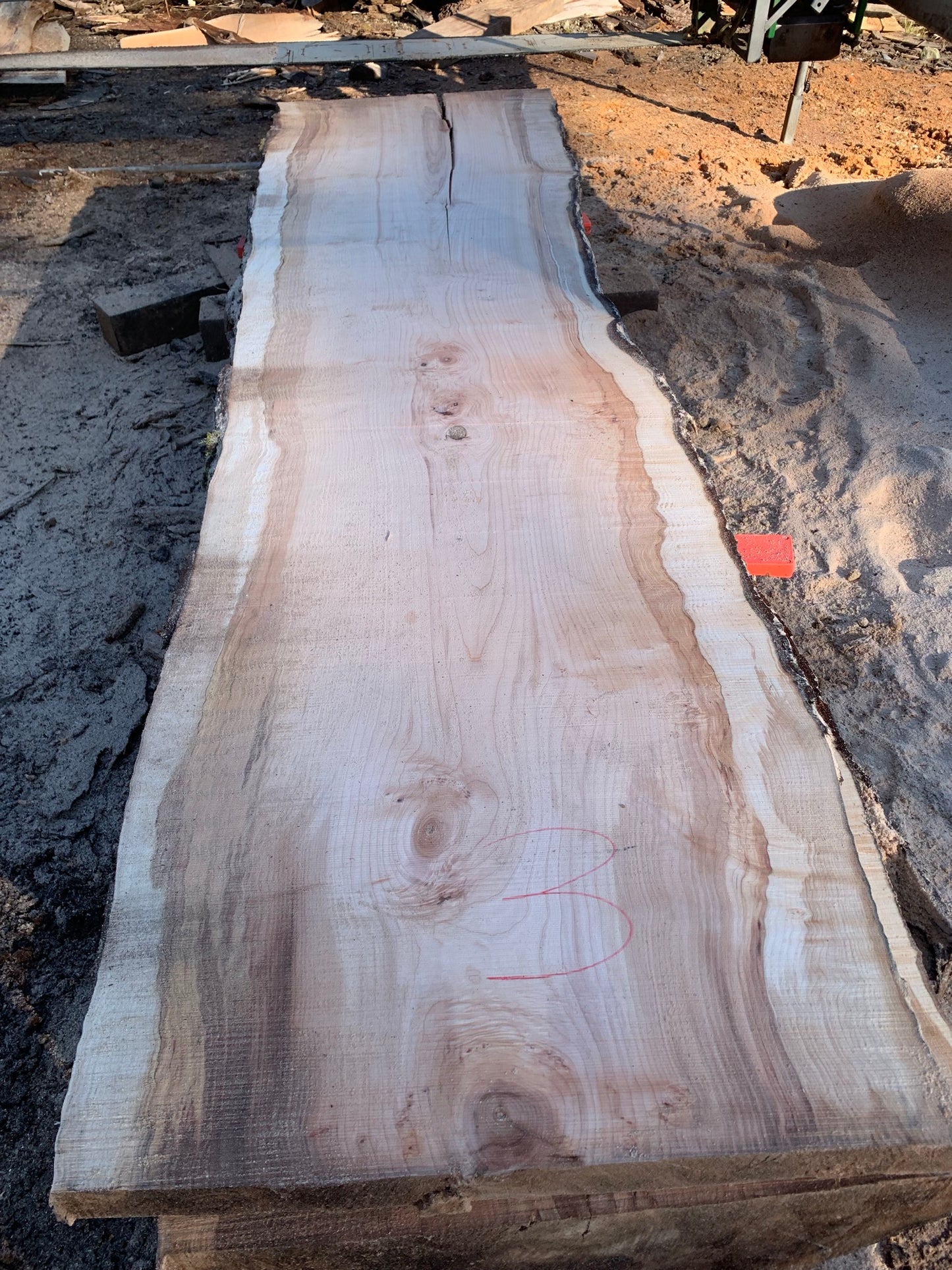 Quilted Chocolate Maple Slabs - slab 3, 119x30x3.5 inches