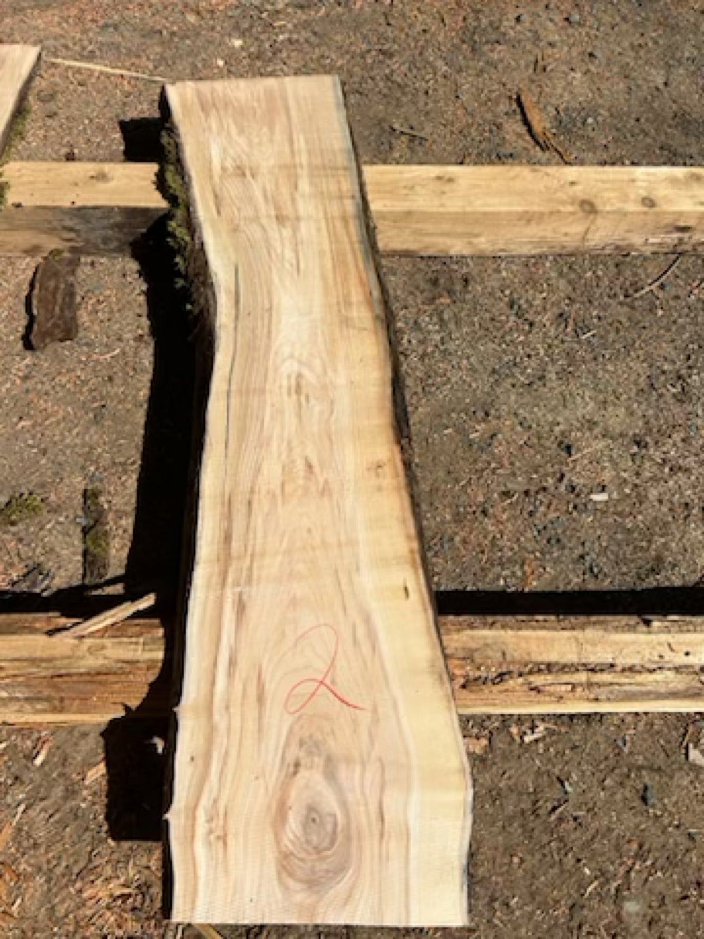 Figured Maple Slabs - 72" Flitch - slab 2, 72x17x2.25 inches