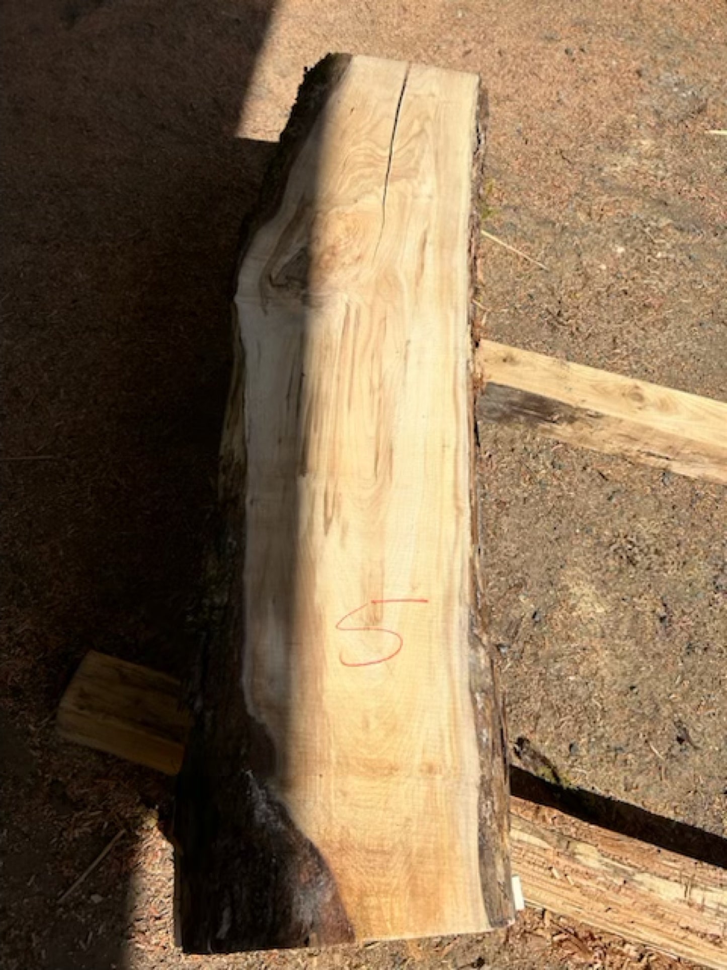 Figured Maple Slabs - 72" Flitch - slab 5, 72x15x2.25 inches