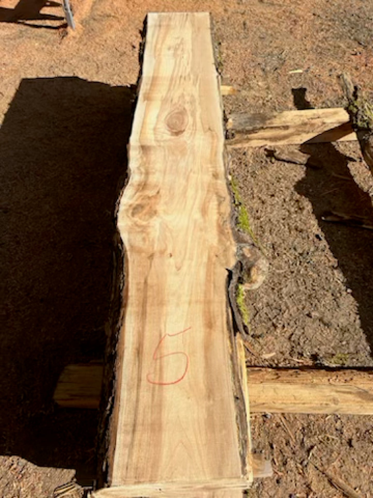 Figured Maple Slabs - 98" Flitch - slab 5, 98x15x2.25 inches
