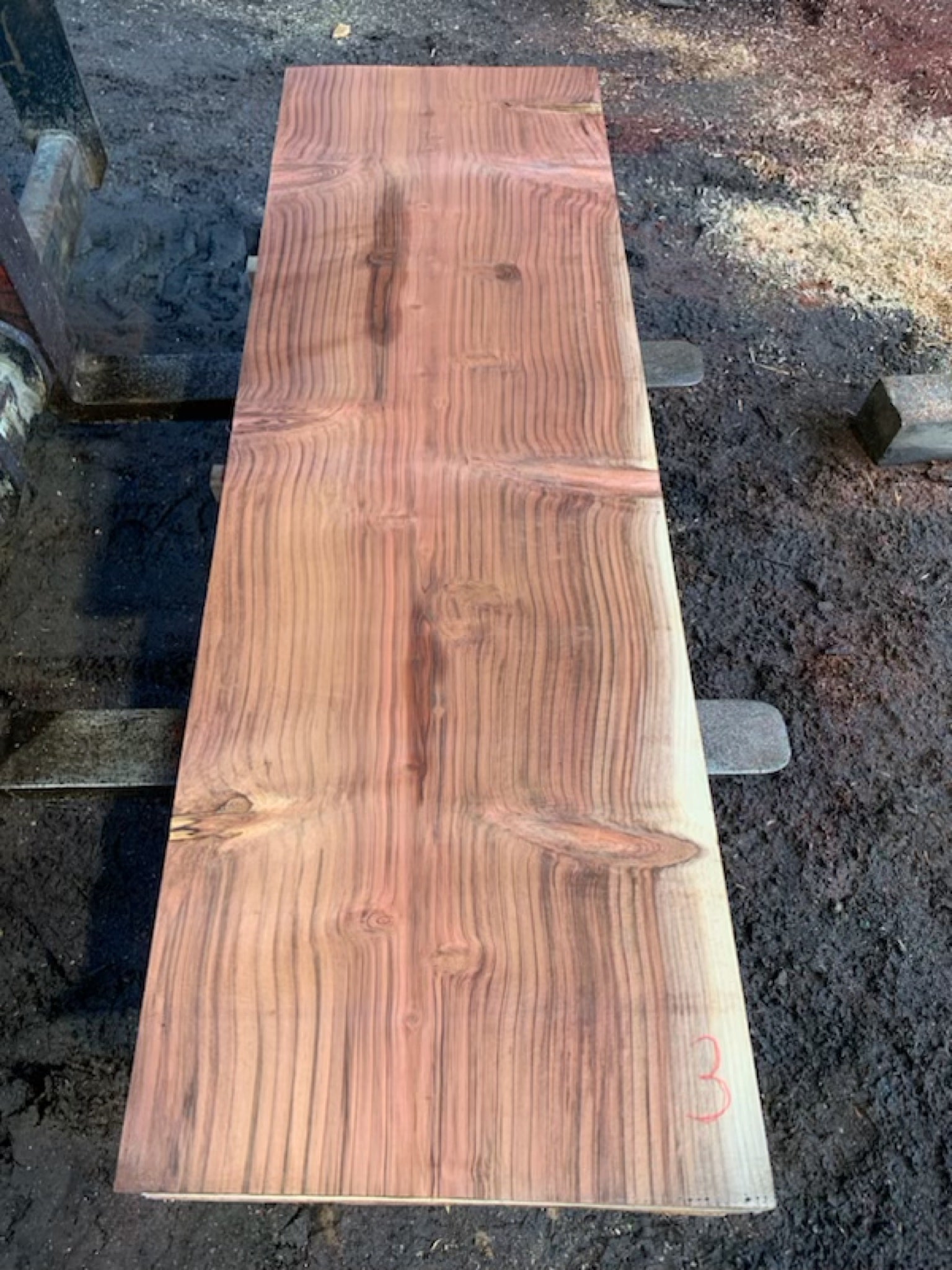 Sequoia Slabs - slab 3, 75x24x2.25 inches
