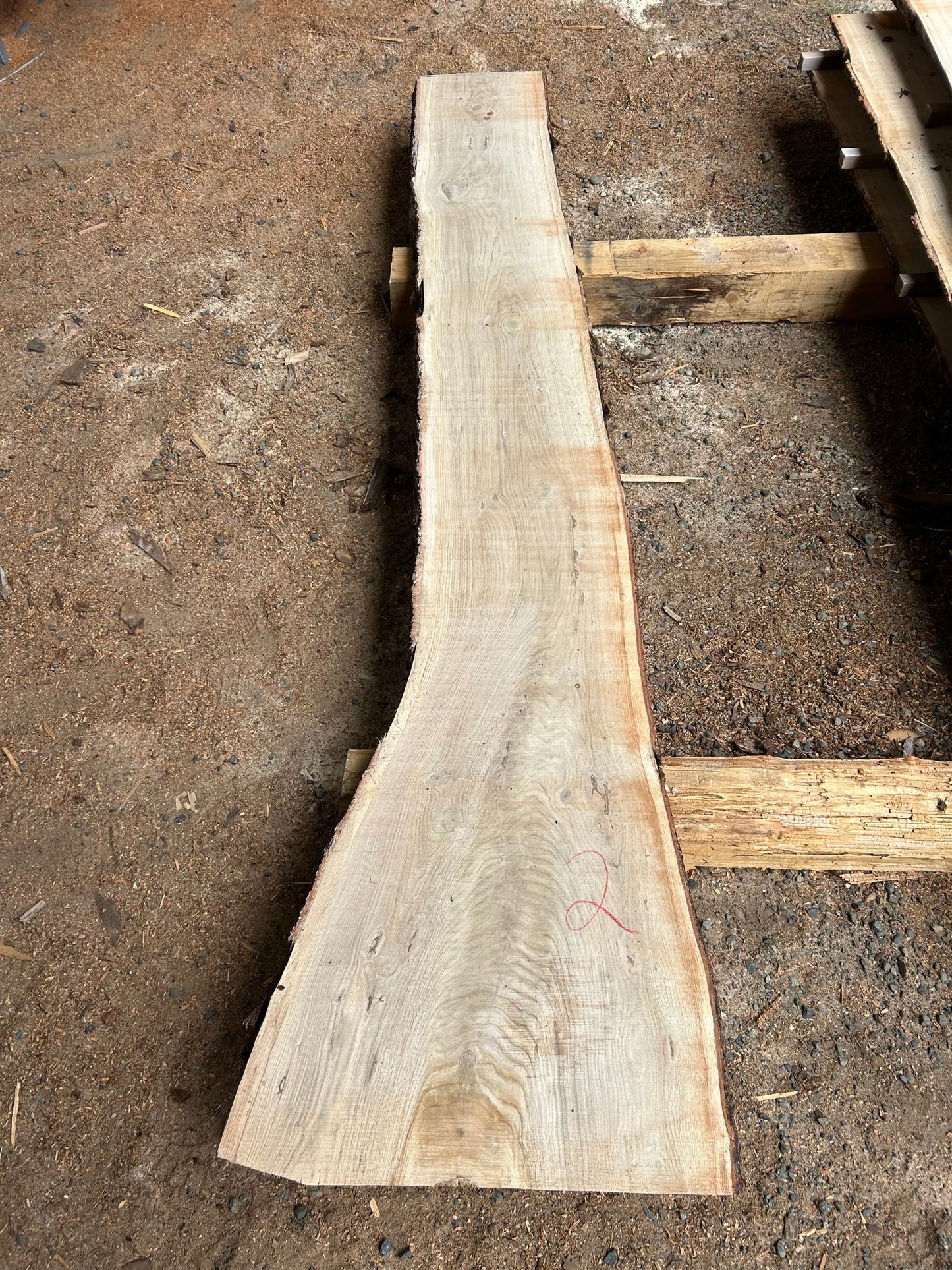 White Oak Slabs - 112" Flitch - slab 2, 112x16x2.5 inches