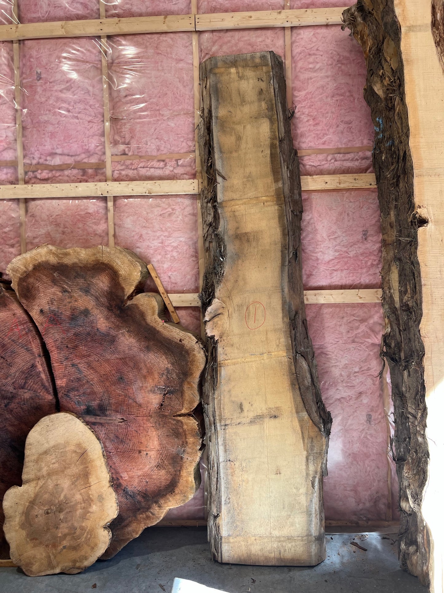 Yellow Cedar Slabs - 120" Flitch - slab 1, 120x18x3.25 inches