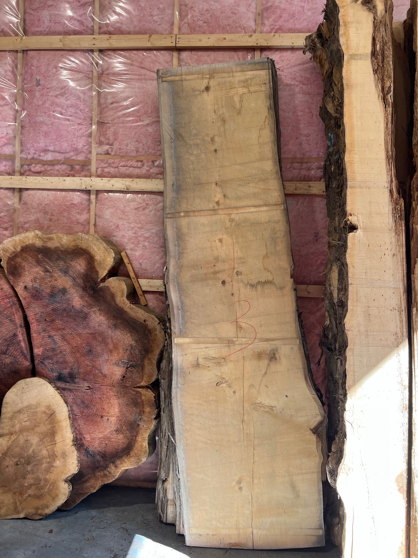 Yellow Cedar Slabs - 120" Flitch - slab 3, 120x28x3.25 inches